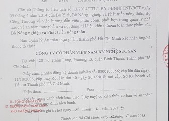 Giấy xác nhận kiến thức VSATT