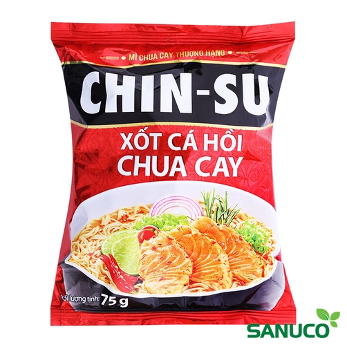 MÌ CHINSU CÁ HỒI CHUA CAY 30x75g